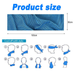 K&auml;ter&auml;tikud, Kiirelt jahutav mikrokiust spordir&auml;tik | Sobib telkimiseks, matkamiseks | 30x100cm | Stiil 1, Stiil: stiil1;