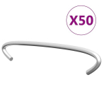 vidaXL gabiooni konksud 50 tk, tsingitud teras 10 cm
