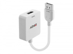 Lindy HDMI A DisplayPort Kaabeladapter, Valge, 0,095 m