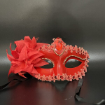 Kaunis Liilia Lillede Maskeraad Mask Sinu Peole, Raudona