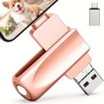 USB pulk iPhone M&auml;lupulk USB 3.0 Adapteriga, 3-IN-1, Rožinis