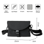 Kotid, seljakotid, kohvrid, Minimalistlik v&auml;ike kott, crossbody kott, meeste kott, must Oxfordi riidest rinnakott,