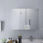 Vannitoa peegelkapp vidaXL, valge, 80 x 15 x 60 cm, MDF, Balta