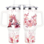 40OZ T&auml;hestik Lilled Tumbler Kaasiga, Kingitus Naistele, A