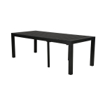 Kokkupandav aialaud Aron, 223-343x100 cm, must