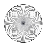 Homla Navia taldrik, must, 27 cm, geomeetriline muster