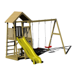 Puidust m&auml;nguv&auml;ljak lastele kiigega, Wendi Toys J9, 300 x 340 x 270 cm