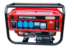 H&uuml;ttenberg H8500W kolmefaasiline bensiinimootoriga elektrigeneraator, manuaalse ja elektrilise starteriga, 4500 W