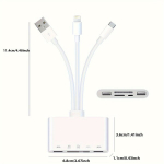 USB C jaotus, 5-&uuml;hes adapter kiire laadimisega.