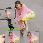 Juhtmevaba selfiepulk koos kaugjuhtimispuldiga, 360&deg; p&ouml;&ouml;ratav.