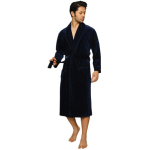 Satiin meeste hommikumantel puuvill-bambus, Boho Brown, kastis