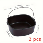 8-tolline ruudukujuline k&uuml;psetuspann, mittenakkuv airfryeriga., 20,32 cm - 2 vnt