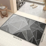 1tk Lihtne Geomeetriline K&ouml;&ouml;gi Libisemisvastane Vaip Katte Pesumasinakindel., 50x80cm / 19,7x31,5 colio
