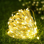 LED v&auml;ike lamp, vasktraat, patareidega haldjatuledega., &Scaron;iltai balta