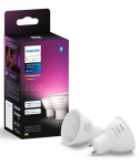 PHILIPS brand connected LED bulbs, offering adjustable brightness and a wide range of colors.