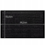 Uksematt BERIMAX NXP-1O5 60x90 cm, must