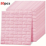 3D seinapaneelid, tk, Rožinė - 50 vnt
