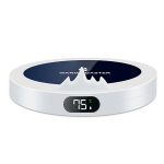 K&uuml;ttekehad, 1 tk Smart Thermostat Coaster USB Automaatne soojendus Coaster Base Touch isolatsiooniga kingisolatsiooniga alusalused, valge