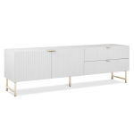 TV-alus, valge TV-kapp sahtlitega, 179x60.5x39 cm, valge