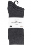 Meeste kammitud puuvillast sokid Clark Crown premium 2138, 3 paari, hallid