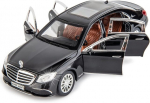 Mudel Mercedes-Benz Maybach S 600 Black 1:24 valguse ja heliga akudel, kollektsiooni mudel
