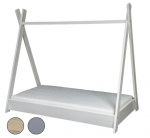 Puidust skandinaavia stiilis lastevoodi + ECO madratsikomplekt, telk, telk 160x80