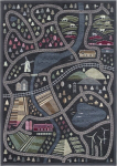 Narma kahepoolne smartWeave&reg; &scaron;enillvaip &Uuml;lej&otilde;e, tumehall, 140 x 200 cm