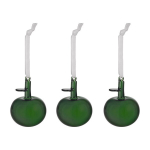 Klaaskaunistuste komplekt Iittala Oiva Toikka Lasiomena Roheline, 3 tk.