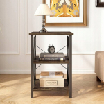 Kohvilaud t&ouml;&ouml;stuslik ruudukujuline puidust riiul retro p&ouml;&ouml;ningukapp