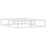 kaheinimese voodi，t&auml;iskasvanu voodi，Voodiraam ilma Madratsita Valge 140x200 cm Metallist CFE6231725