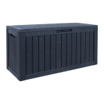 Home4You hoiukast Bomm, 117,5x47,5x59 cm, must