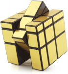 Peegelpusle Rubiku kuubik 3x3, kuldne