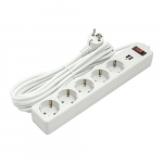 Pikendusjuhe 3m, 6 pistikupesa, koos l&uuml;litiga