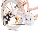Laste jalgratas 20" Shimano 6 k&auml;iku Flower Bike, oranž