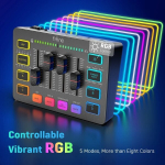 M&auml;ngukonsool Fifine 4 -kanal RGB m&auml;ngu asutaja XLR -liidesega saate jaoks - must