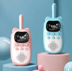 2vnt laste raadioside laadis 1000 mAH -s 0,5W 3km - roosa sinine