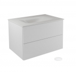 Seinale kinnitatav vannitoakapp kraanikausiga Besco Akya Classic, 76 cm, valge