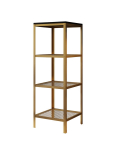 Riiul Furniture Reli, pruun/must