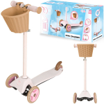 EVO reguleeritav kolmerattaline beebi roller koos korviga Mini Cruiser koos korviga roosa