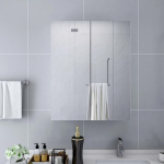 vidaXL vannitoa peegelkapp, valge, 60 x 15 x 75 cm, MDF
