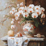 Ristpistete komplekt Luca-S. Orhidee elegants 32x32cm SB714