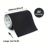 BOMEI PACK Tugev Must Libisemisvastane Teip, 200mm x 5m