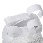 Eriti Tugev Takjapael Komplekt, 1m x 20/25mm - Ilmastikukindel Nailon Kinnitusstrips.,  Balta - 20mm1m