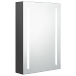 vidaXL LED vannitoa peegelkapp, hall, 50 x 13 x 70 cm