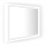 vidaXL LED vannitoa peeglikapp valge 60x8,5x37 cm puitlaastplaat