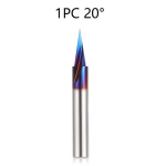 1tk ProCraft CNC Puidust Nikerdusfreeside Komplekt, 1/4 Vars, 30&deg; Detailfrees, 20&deg; Profiil, 30&deg; V-soone Frees, Tahke Karbiid, Professionaalne Kvaliteet Puidut&ouml;&ouml;ks, 1vnt 20&deg;