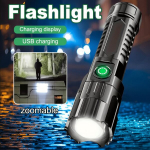 Laetav LED Taskulamp, Teleskoopzoomi Funktsioon, LED žibintuvėlis-400mAh*1