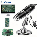 Inskam 1600X 200W/30W Piksel Digitaalne Mikroskoobi Kaamera - USB-toitega, Kaasaskantav 3-&uuml;hes Elektrooniline Mikroskoop Reguleeritava Varre ja Kinnitusega., 1600X 3 viename 30 W pikselių