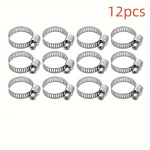 24tk/12tk, 8 Suurust, 8-44Mm Roostevaba Reguleeritav Teras Klambrid Voolikuklamber K&uuml;tusetoru., 32-44mm-12vnt