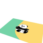 V&otilde;luv Panda Prindi P&otilde;randavaip, 120 cm x 160 cm / 47,24 colio x 63 colio